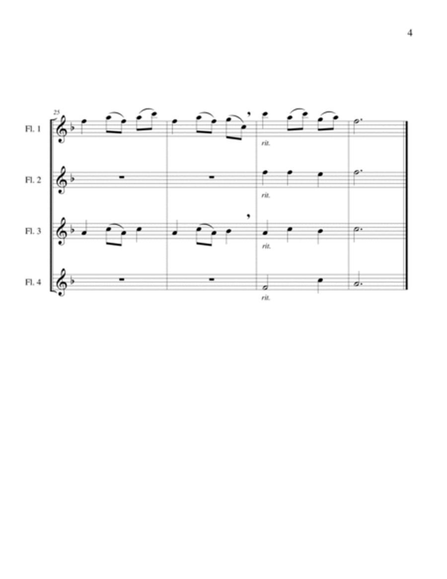 Once, Long Ago - Flute Quartet image number null
