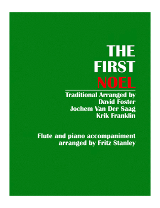 Book cover for The First Noel - Flute & Piano Accompaniment