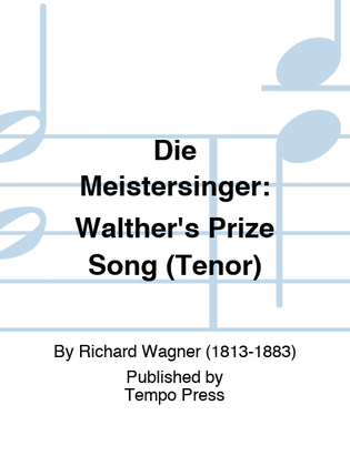Book cover for MEISTERSINGER, DIE: Walther's Prize Song (Tenor)