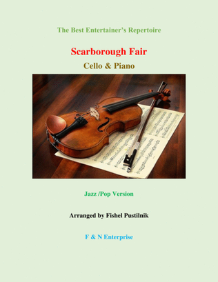 Book cover for "Scarborough Fair" for Cello and Piano