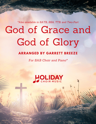 Book cover for God of Grace and God of Glory (SAB)