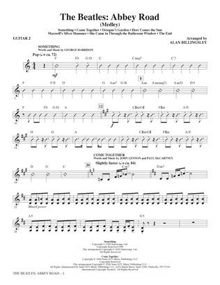 Book cover for The Beatles: Abbey Road (Medley) (arr. Alan Billingsley) - Guitar 2