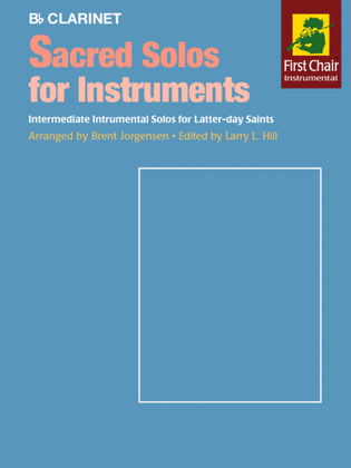 Book cover for Sacred Solos for Instruments - Clarinet
