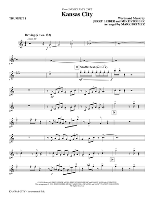 Kansas City (from Smokey Joe's Cafe) (arr. Mark Brymer) - Bb Trumpet 1