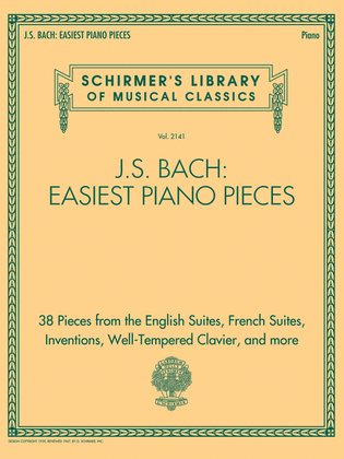 J.S. Bach: Easiest Piano Pieces