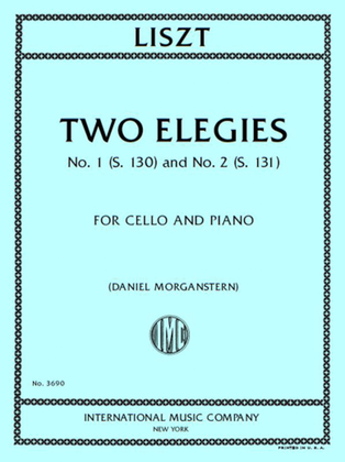 Book cover for Two Elegies, No. 1 (S. 130) And No. 2 (S. 131)