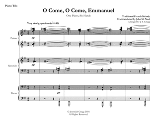 Book cover for O Come, O Come, Emmanuel (1 Piano, 6 Hands)