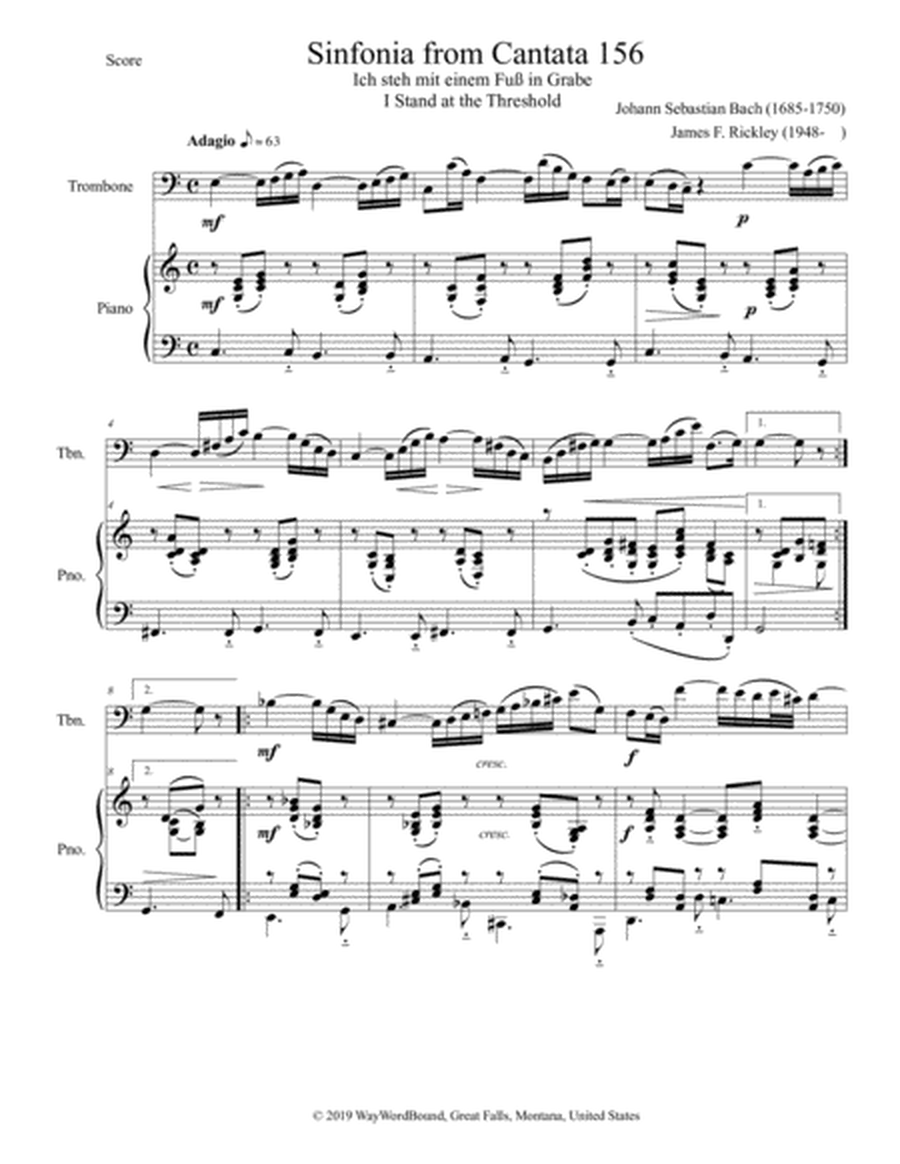 Sinfonia from Cantata 156, I Stand at the Threshold image number null