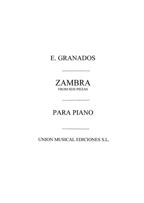 Book cover for Zambra De Seis Piezas Sobre Cantos Pop. Espnoles