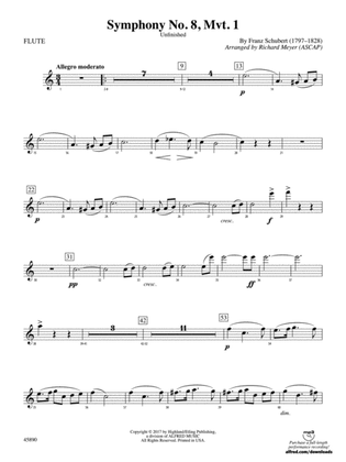 Book cover for Symphony No. 8, Mvt. 1: Flute