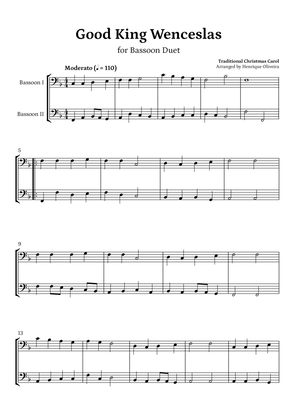Book cover for Good King Wenceslas (Bassoon Duet) - Beginner Level