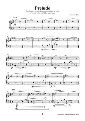 Prelude & Fugue For Piano