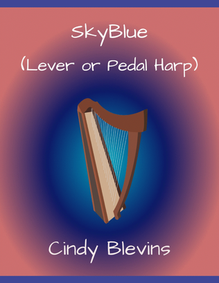 Book cover for SkyBlue, Original Solo for lever or pedal harp