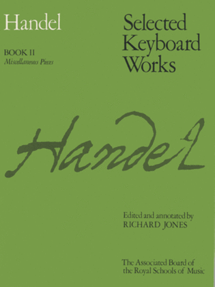 Book cover for Selected Keyboard Works, Book II