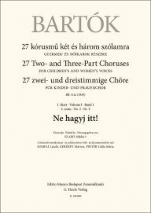 Book cover for Ne Hagyj Itt - BB111a