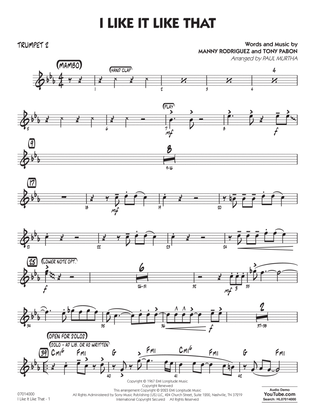 Book cover for I Like It Like That (arr. Paul Murtha) - Trumpet 2