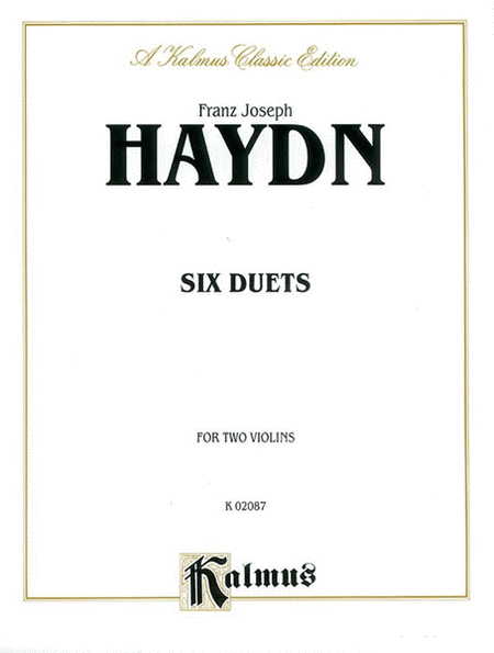 Franz Joseph Haydn: Six Duets For Two Violins