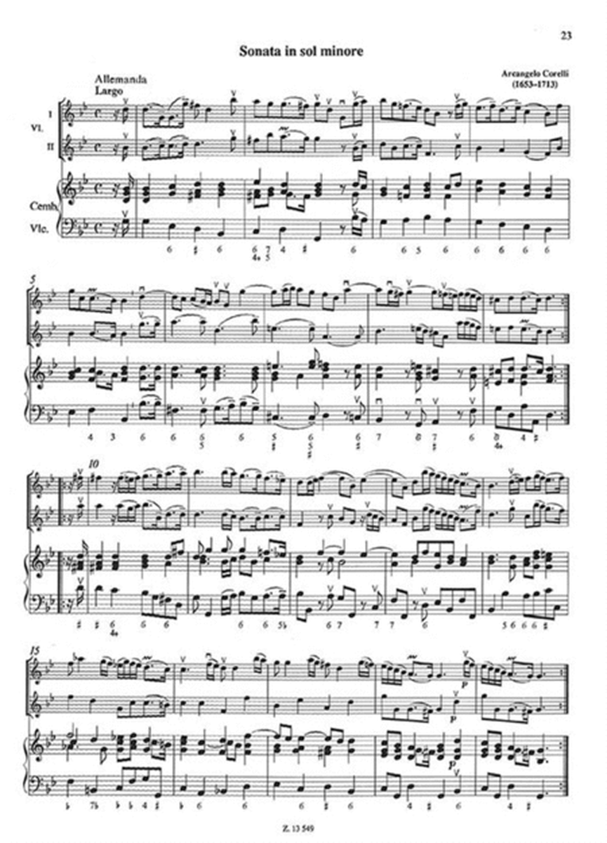 Kammermusikschule für Streicher II Die Triosonate