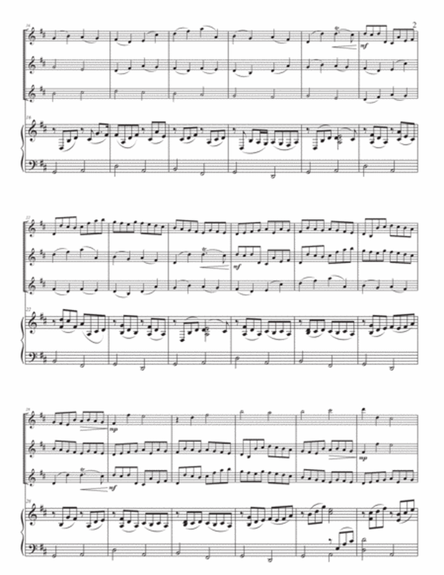 Canon in D, for three violins and piano image number null