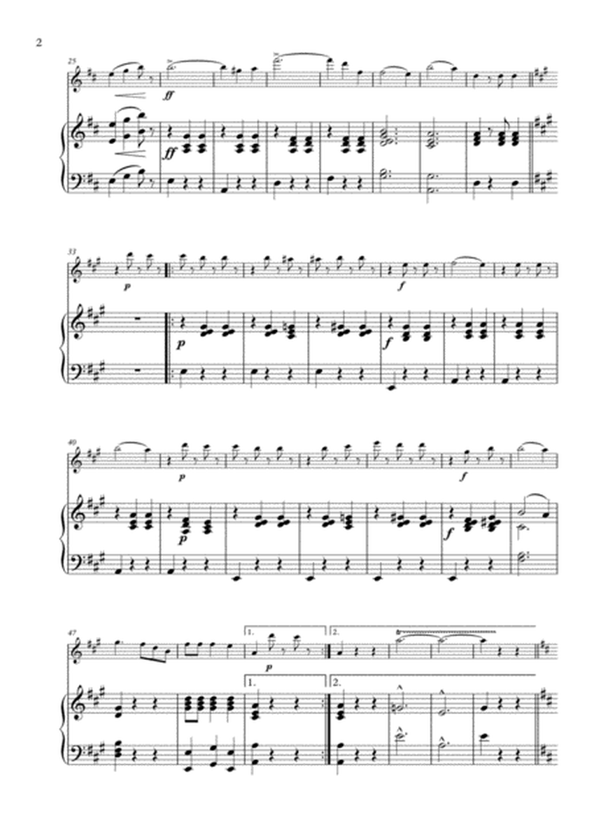 The Blue Danube arranged for Flute and Piano image number null