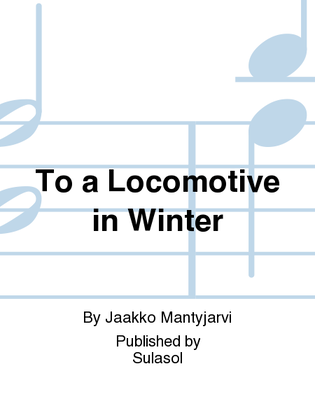 Book cover for To a Locomotive in Winter