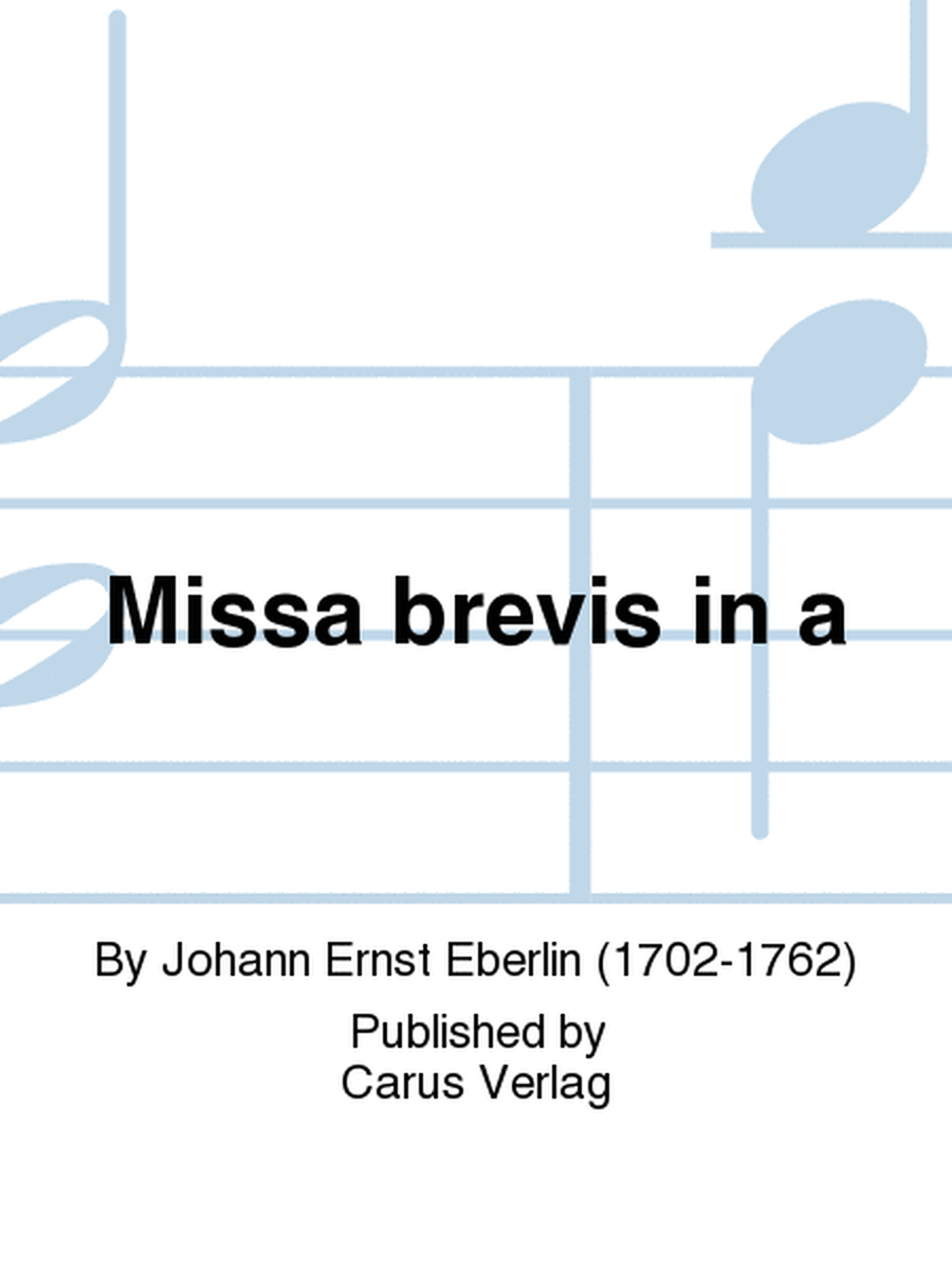 Missa brevis in a