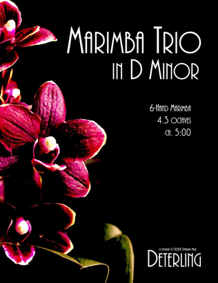 Book cover for Marimba Trio in D Minor