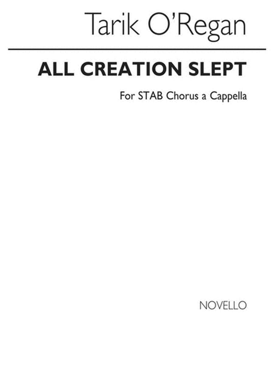 All Creation Slept Satb