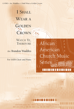 Book cover for I Shall Wear a Golden Crown