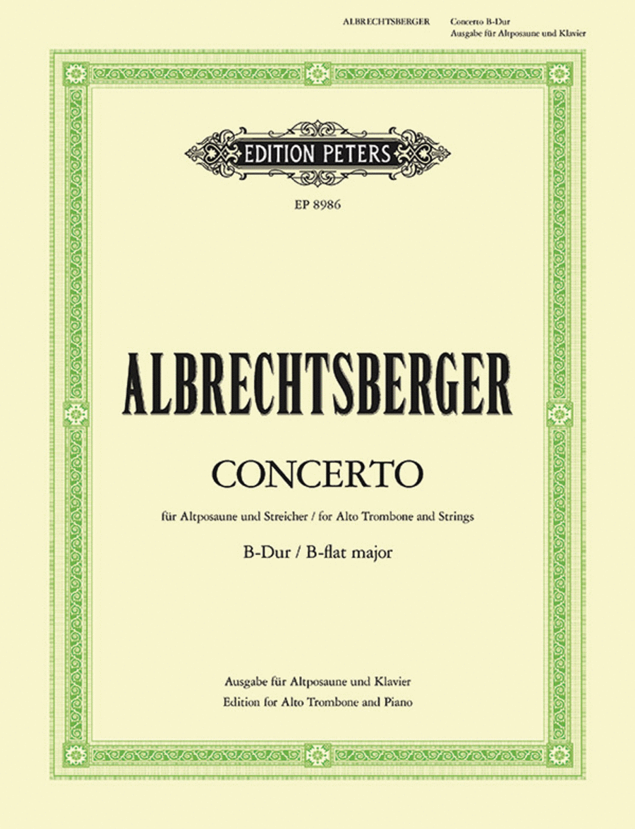Concerto in Bb for Alto Trombone