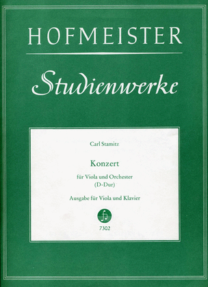 Book cover for Konzert fur Viola und Orchester D-Dur /KlA