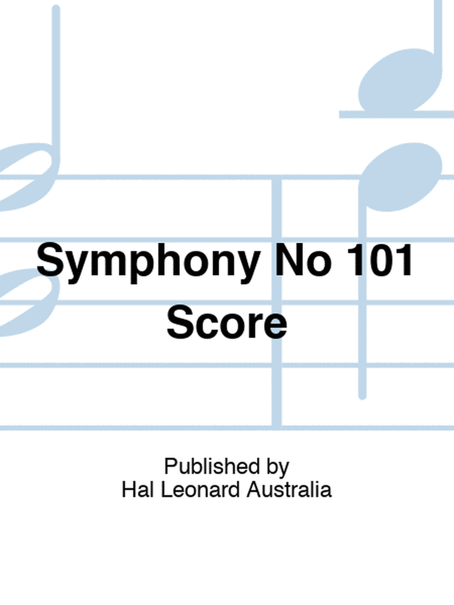 Symphony No 101 Score