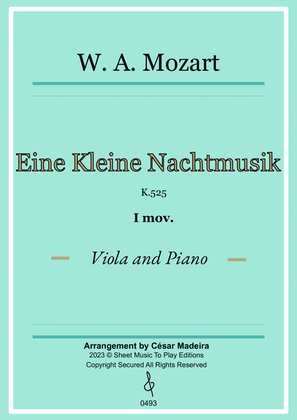 Eine Kleine Nachtmusik (1 mov.) - Viola and Piano (Full Score)