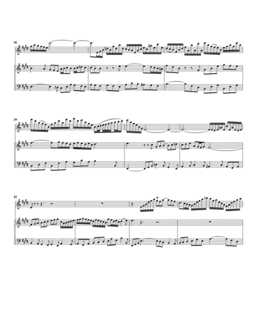 Aria: Angenehmer Zephyrus from Cantata BWV 205 (arrangement for violin and organ)