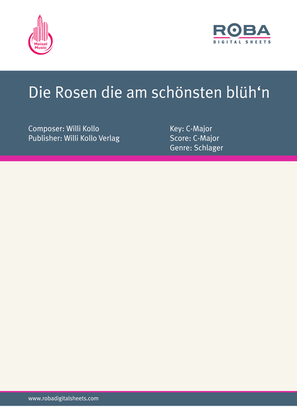 Book cover for Die Rosen die am schonsten bluh'n