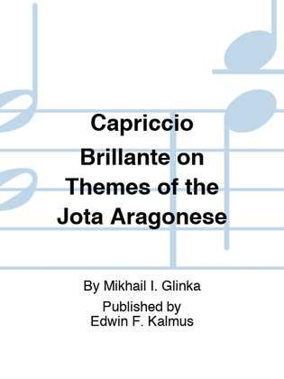Book cover for Capriccio Brillante on Themes of the Jota Aragonese
