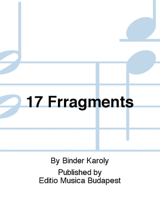 Book cover for 17 Frragments