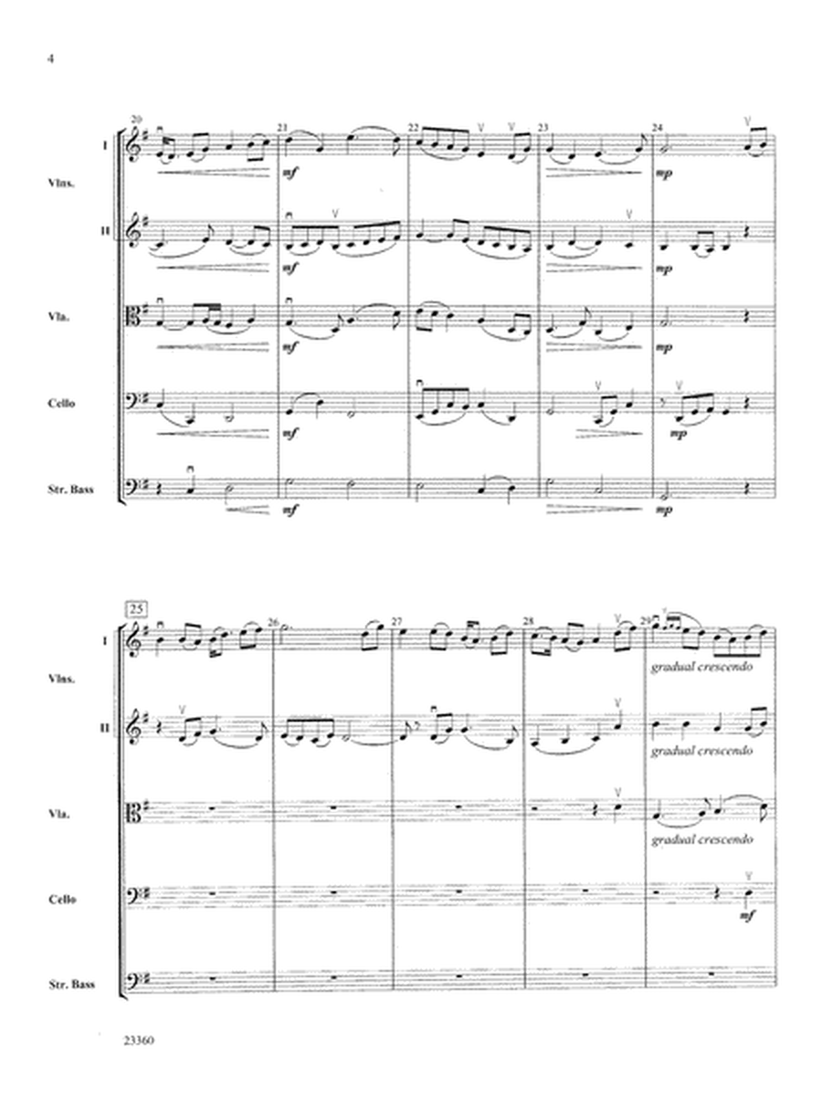 Folk Tune Air and Fiddler's Fury: Score