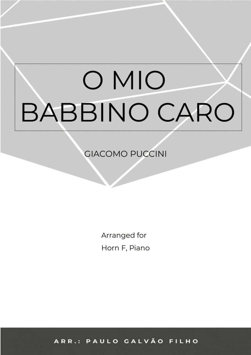 O MIO BABBINO CARO - HORN & PIANO image number null