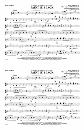 Book cover for Paint It, Black: 1st B-flat Clarinet