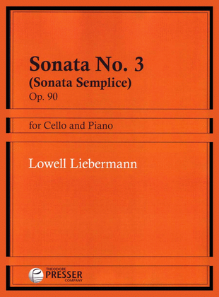 Book cover for Sonata No. 3 (Sonata Semplice)