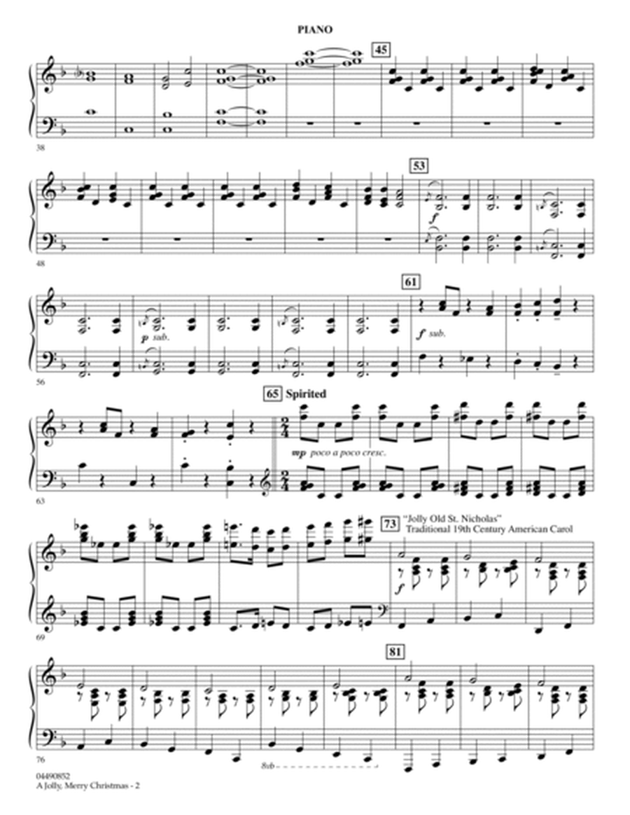 A Jolly, Merry Christmas - Piano by John Leavitt Orchestra - Digital Sheet Music