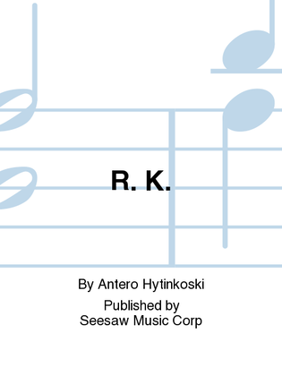 Book cover for R. K.