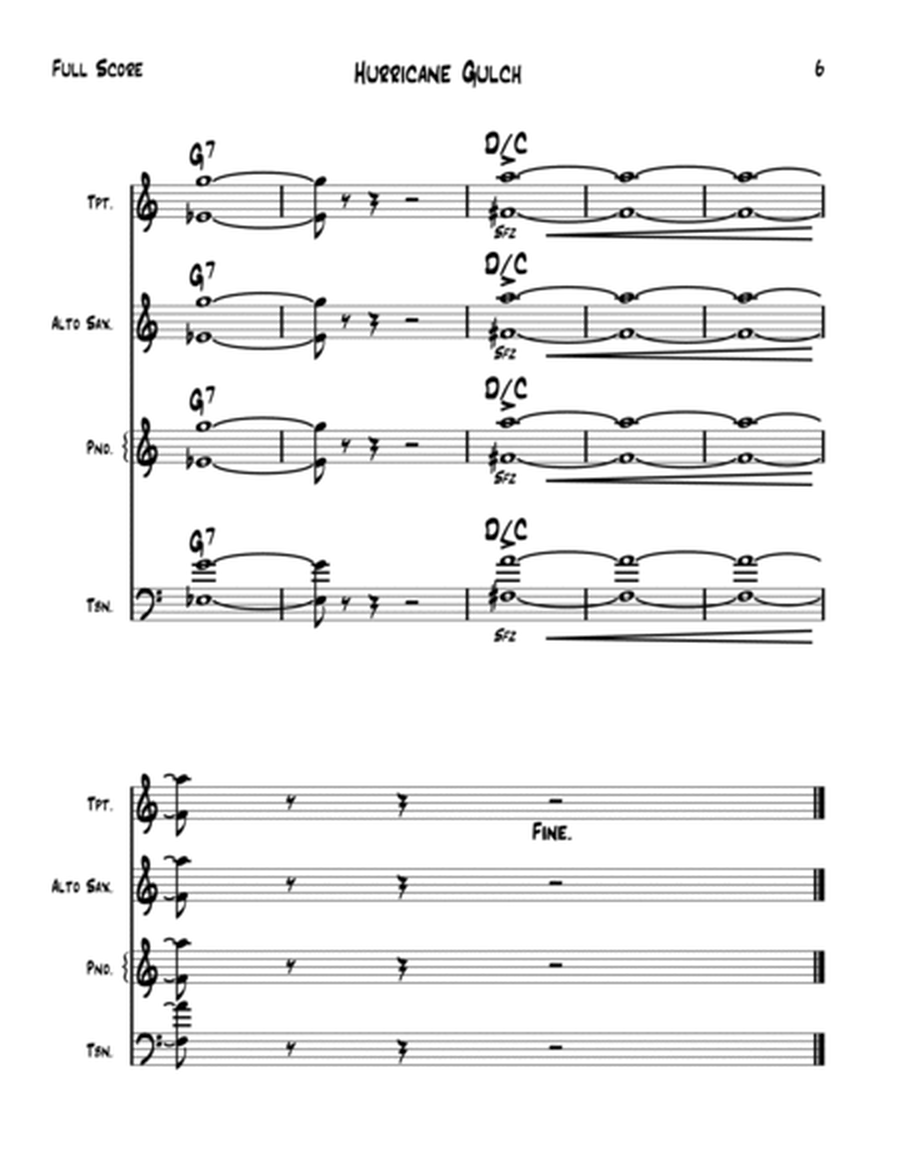 Hurricane Gulch - Lead Sheet image number null