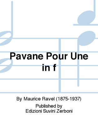 Book cover for Pavane pour une infante defunte