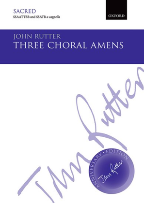 Book cover for Three Choral Amens