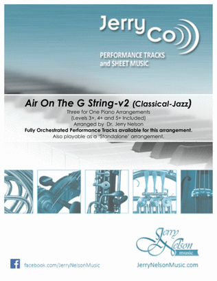 Book cover for Air On the G String-v2 (3 for 1 PIANO Arrangements) – Jazz