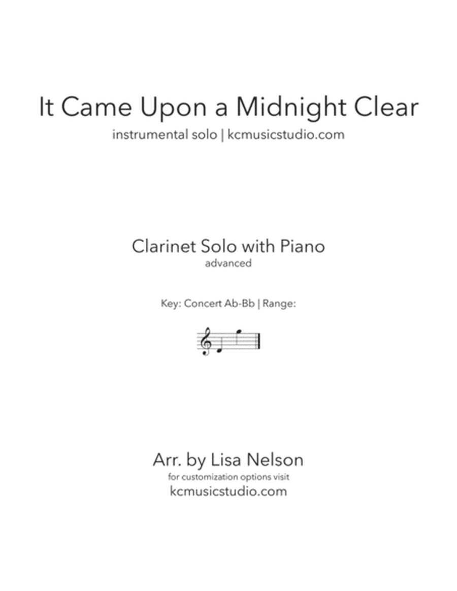 It Came Upon a Midnight Clear - Clarinet Solo image number null