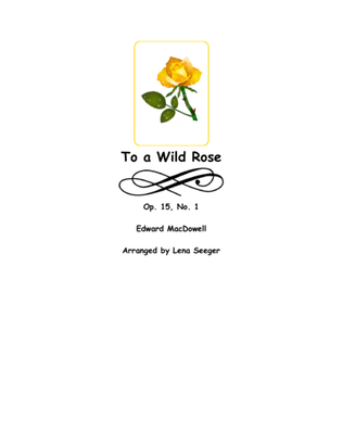 Book cover for To a Wild Rose (Clarinet and Piano)