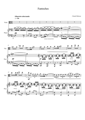 Book cover for Claude Debussy - Fantoches (Viola Solo)